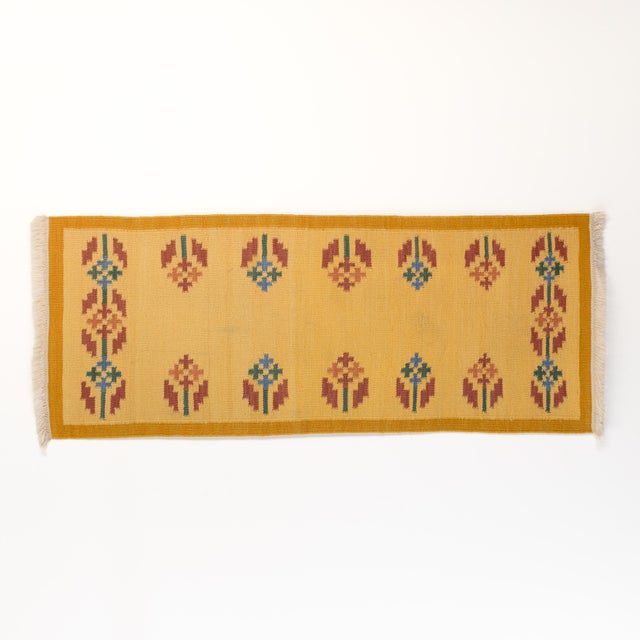1960s Vintage Swedish Kilim Rug in Wool, 1960s For Sale - Image 5 of 5