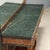 Console with Mirror in Walnut and Green Serpentine Marble For Sale - Image 9 of 12