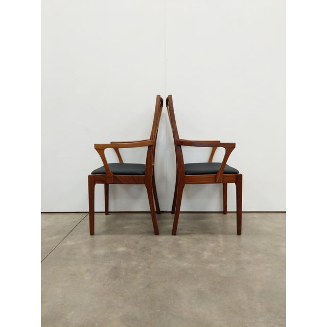 Mid-Century Modern Pair of Vintage Teak Nathan Mid Century Modern Armchairs For Sale - Image 3 of 8