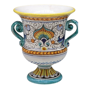 Vintage Italian Deruta Urn Vase Planter by Alvaro Binaglia