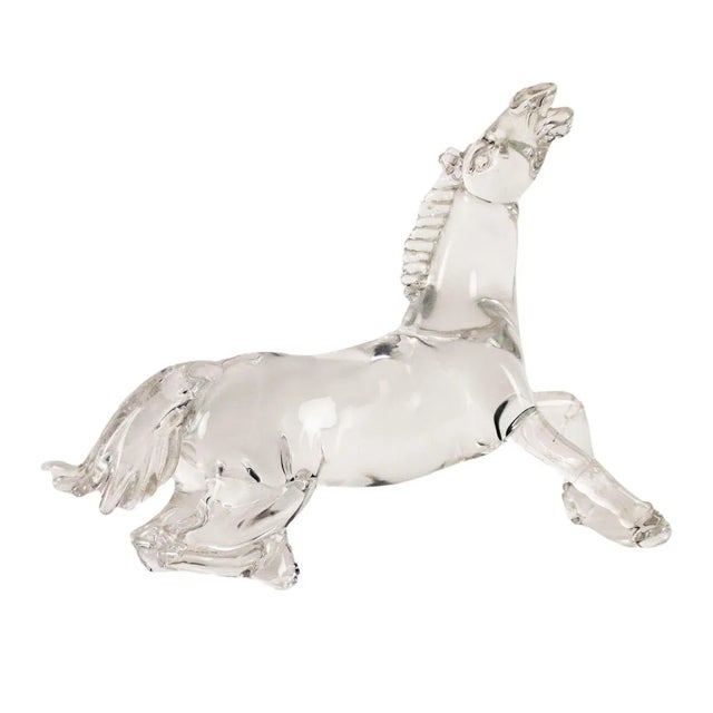 Glass Sculpture of Horse by Arnaldo Zanella For Sale - Image 8 of 8