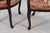 The House of Scalamandre New Scalamandre Damask on 1920s Louis XV-style Bergere Accent Chairs, Reupholstered Pair French Provincial Armchairs For Sale - Image 4 of 9