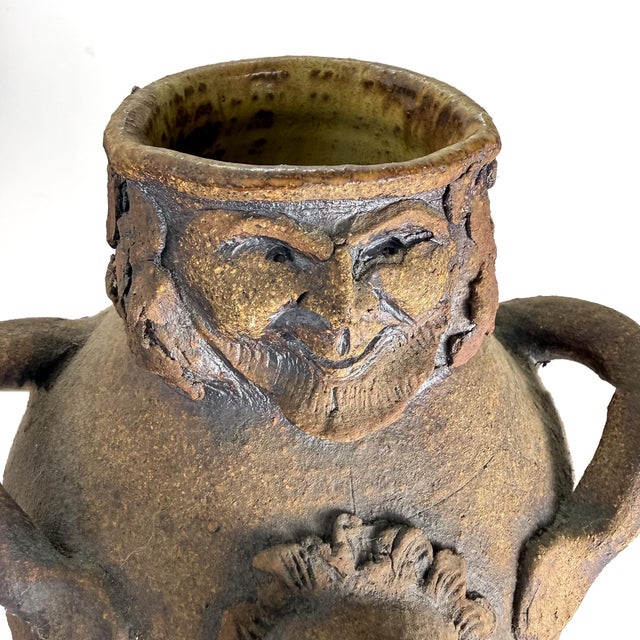 Late 20th Century Signed Louis Mendez Sculptural Ceramic Figural Pitcher For Sale - Image 12 of 13
