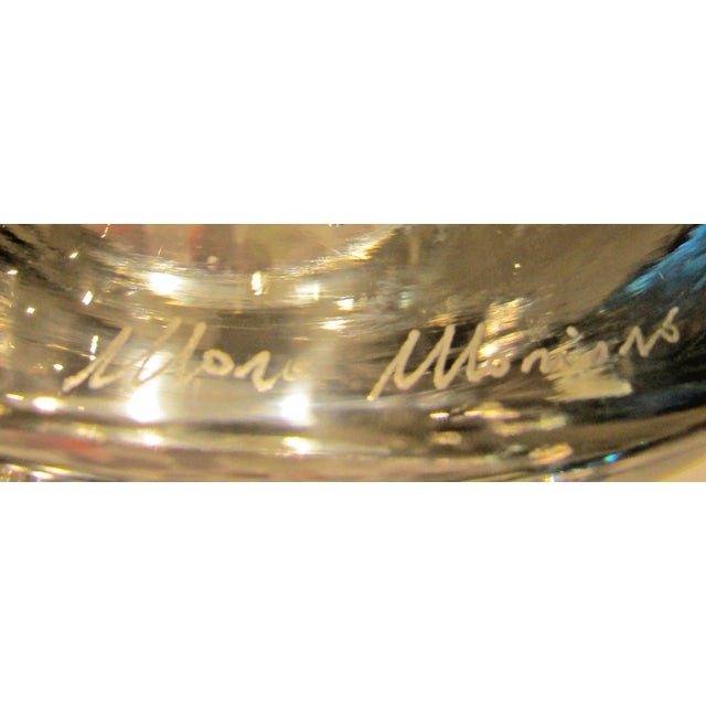 Rare Murano Art Glass Sculpture Signed Moro Mariano Circa 1980s For Sale - Image 10 of 13
