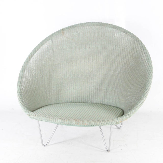 Large Vintage Wicker and Chrome Chair, 1970s For Sale - Image 4 of 12