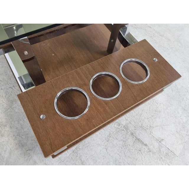 Vintage Teak and Chrome Coffee Table, 1960s For Sale - Image 11 of 13