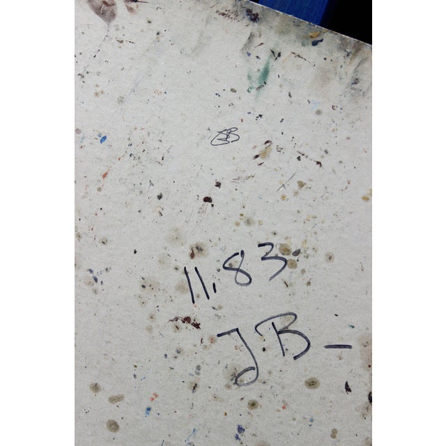 Jean Besnard, Abstract Composition, Oil on Panel, 1983 For Sale - Image 10 of 12