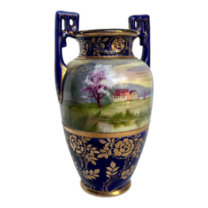 Antique Early 1900s Nippon Porcelain Hand Painted Vase
