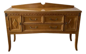 Late 20th Century Stanley Furniture Italian Neoclassical Style Blonde Buffet Sideboard