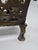 Antique 19th C. Polish Brass Bench Menorah Hanukkah Lamp Lions Birds Openwork For Sale - Image 13 of 18