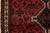 Shiraz Rug 3’11” X 5’2” Red Wool Vintage Tribal Hand-Knotted Oriental Carpet For Sale - Image 9 of 13