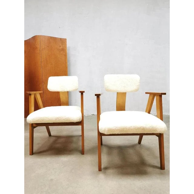 Pastoe Set of Vintage Dutch Armchairs by Stoelen for Pastoe, 1950s For Sale - Image 4 of 5