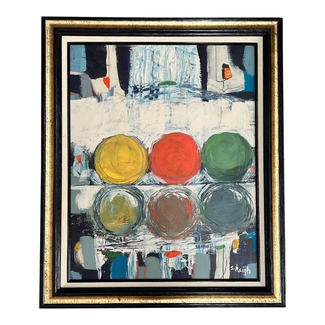 Contemporary Original Abstract Painting by Stephen Heigh “Paint Cans” For Sale