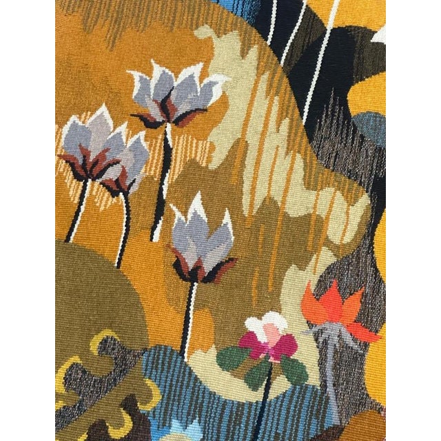 Modern French Matinal Tapestry by Bluteau for Aubusson, 1960s For Sale - Image 10 of 17