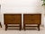 Mid-Century Modern Pair of Vintage Mid-Century Modern Walnut Two-Drawer Formica Top Nightstands For Sale - Image 3 of 7