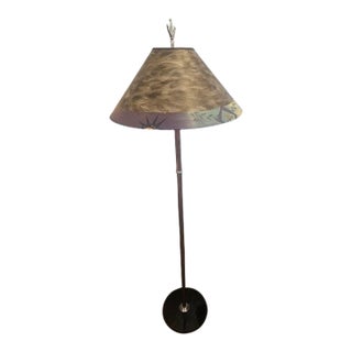 1990s Janna Ugone Handpainted Heirloom Floor Lamp For Sale