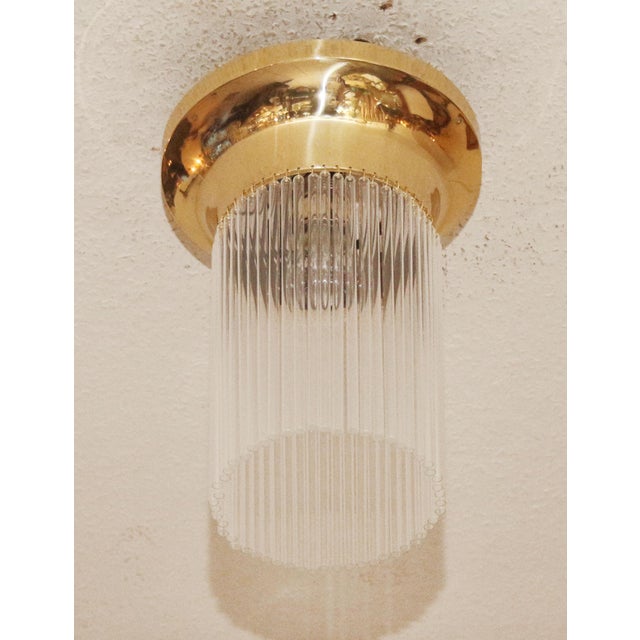 Art Nouveau Art Deco Glass Ceiling Lamp, 1890s For Sale - Image 4 of 8