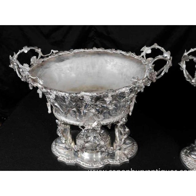 Metal George II Silver Plate CherubUrn Tureen For Sale - Image 7 of 16