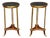 19th C Pair French Louis XVI Adam Weisweiler Style Ormolu & Marble Top End Table For Sale