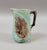 Antique English Majolica Begonia Leaf & Fern Pitcher in Aqua Turquoise Glaze For Sale - Image 9 of 9