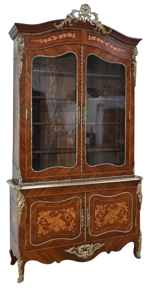 Louis XV Style Two-Body Bookcase, Late 19th Century