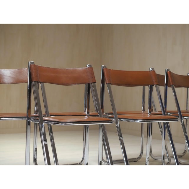 Tamara Folding Chairs from Arrben, 1970s, Set of 7 For Sale - Image 9 of 12