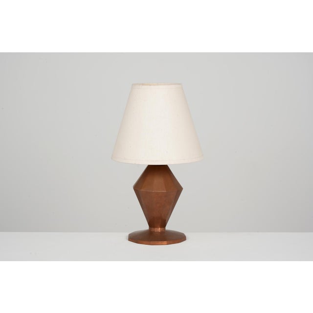 Art Deco Table Lamp in Copperwork, 1930 For Sale - Image 6 of 6