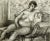 Mid 20th Century Reclining Nude Lithograph For Sale