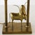 African Brass Lamp With Brass African Cow Detail, C. 1970 For Sale - Image 3 of 5