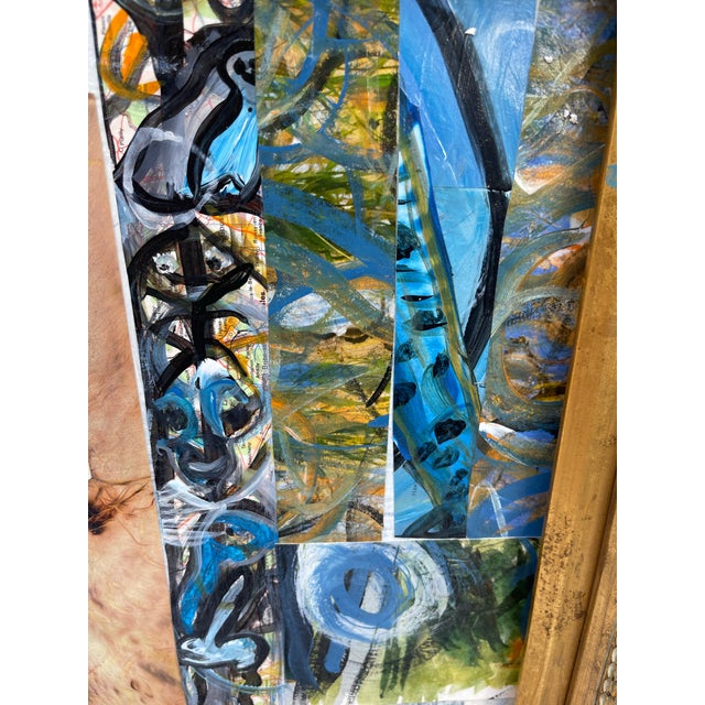 “I Want to Take You on a Ride” Large Original Mixed-Media Collage by Nantucket Artist Cheryl Fudge For Sale - Image 4 of 12