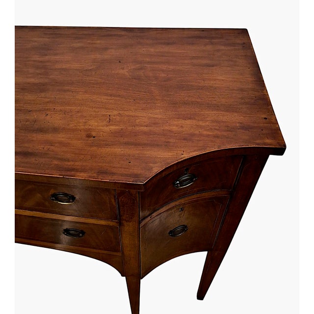 American Federal Style Diminutive Inlaid Mahogany Sideboard With Key For Sale - Image 9 of 10