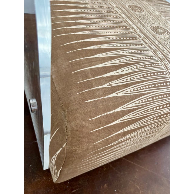 Wood Mitchell Gold & Bob Williams Lucite Lucy Swivel Chairs - Set of 2 For Sale - Image 7 of 12