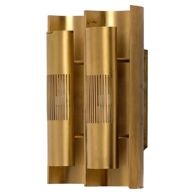 Gold Wall Lamp from Böhlmarks, Sweden, 1959 For Sale - Image 8 of 8