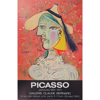 Woman with a Hat Poster by Pablo Picasso For Sale