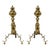 1920s Federal Style Brass Beehive Fireplace Andirons C1920 For Sale - Image 5 of 10