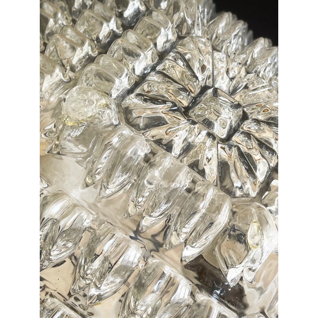 Large Ceiling Lamp in Crystal Cluster by Helena Tynell for Limburger Leuchten, Germany, 1960s For Sale - Image 4 of 12