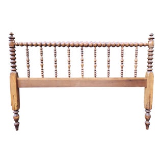 Vintage Jenny Lind Full Sized Spindle Headboard For Sale
