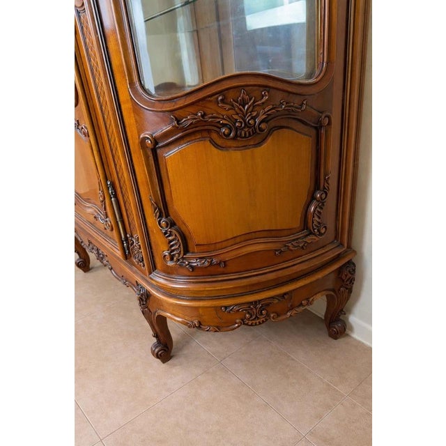 Provençal Louis XV Cherrywood Bookcase, 1930s For Sale - Image 3 of 6