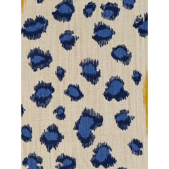 Traditional Clarence House / Hill Brown Corbett Color Gold / Sapphire Sku 1353901 1 2/6 Yards Fabric For Sale - Image 3 of 5