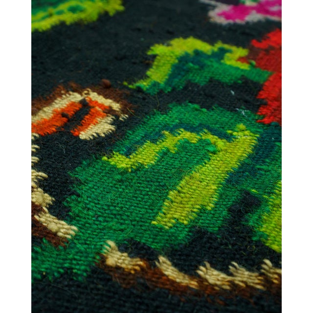 Vintage Handwoven Wool Runner Rug, 1960s For Sale - Image 4 of 12