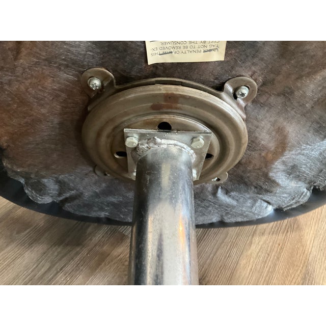 1960s Black Swivel Chairs Rolling Atomic Mid-Century Modern Virco Mfg Corporation Usa Made California Dining Casual - Set of 2 For Sale - Image 11 of 12