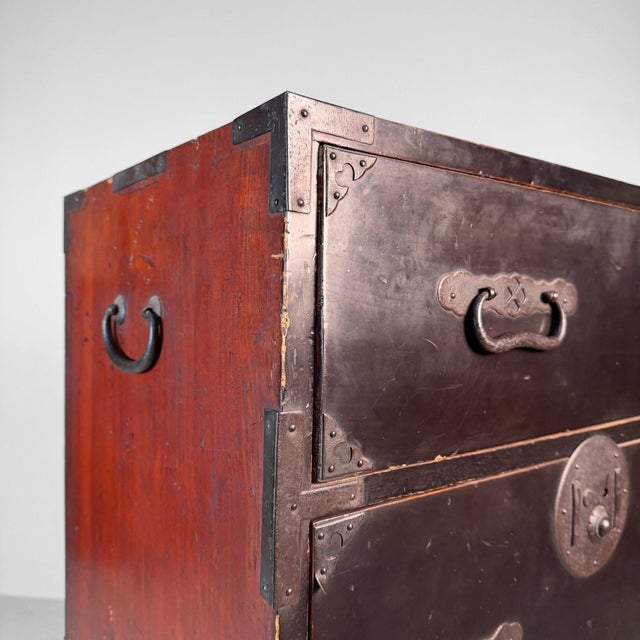 Large Japanese Tansu Chest of Drawers, Storage Cabinet, 1900s, 1890s For Sale - Image 13 of 18