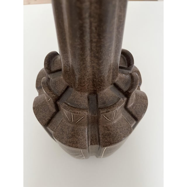 1970s Large Okela Table Lamp in Stoneware Ceramic from Knabstrup Atelier Stentøj, Denmark, 1970s For Sale - Image 5 of 7