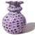 Mid 20th Century Vintage Murano Fratelli Toso Amethyst Pink Blue White Millefiori Flower Mosaic Italian Art Glass Bud Vase For Sale - Image 5 of 9