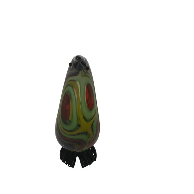 Late 20th Century Mid-Century Murano Style Art Glass Penguin Figurine For Sale - Image 5 of 10