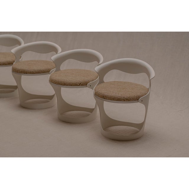 Vintage French Space Age Dining Chairs, 1970s, Set of 4 For Sale - Image 16 of 18