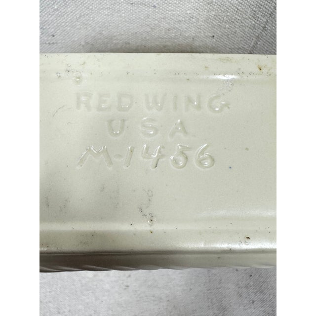 Vintage Red Wing Vase For Sale - Image 10 of 11
