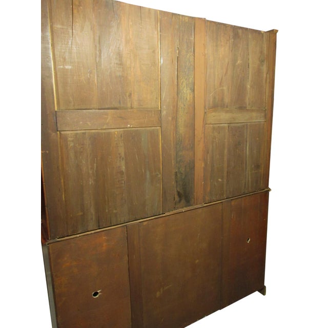 Mid 20th Century Edwardian Inlaid Breakfront For Sale - Image 13 of 13