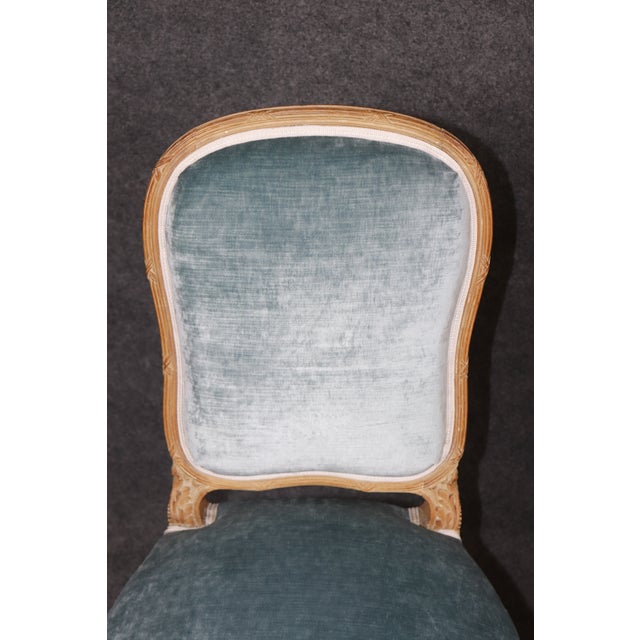 Important Set 12 Antique French Louis XV Style Distressed Carved Dining Chairs For Sale - Image 17 of 18