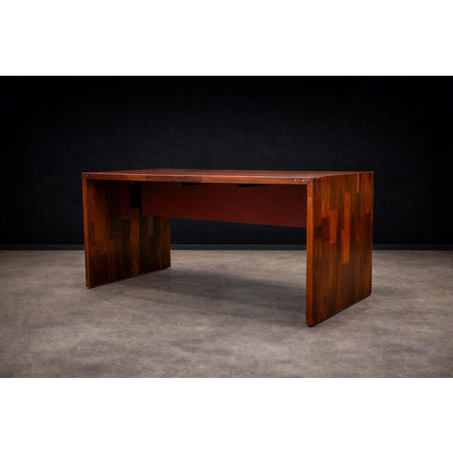 Brown Foldable Desk in Rosewood, Jorge Zalszupin, 1970s For Sale - Image 8 of 8